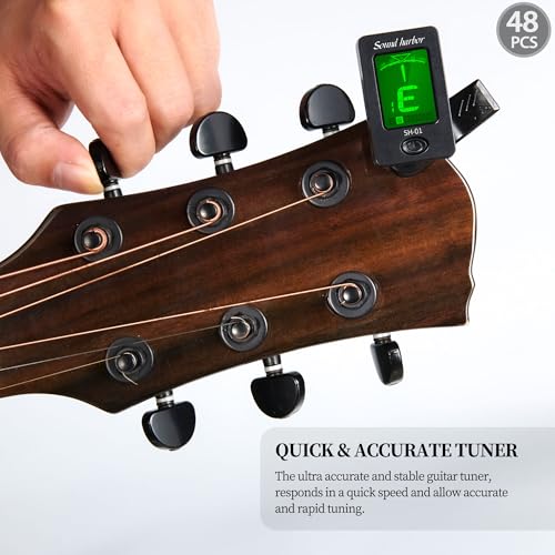 Sound harbor Clip On Tuner For All Instruments (Tuner 48 Pack) - Image 2