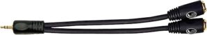 Planet Waves Stereo Male to Dual Female 1/8 Inch Adaptor