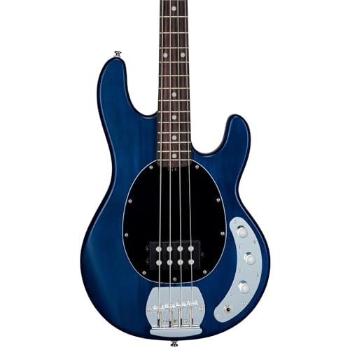 Sterling by Music Man StingRay Ray4 Bass Guitar, Trans Blue - Image 3