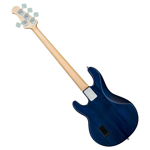 Sterling by Music Man StingRay Ray4 Bass Guitar, Trans Blue - Image 5