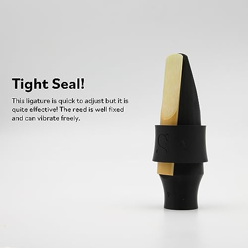 Syos Tenor Saxophone Ligature Pitch Black - Image 4