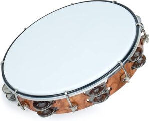 MUSCELL Tambourine For Adults, Hand Held Drum