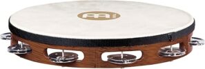 Meinl Percussion Traditional 10-Inch Wood Tambourine, TAH1AB