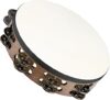 Meinl Percussion Traditional Goatskin Wood Tambourine TAH2WB