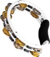 Meinl Percussion Traditional Tambourine, Half-Moon Shape, TMT1M-WH