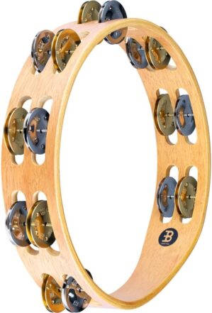 Meinl Percussion Traditional Tambourine With Nickel And Brass Jingles (TA2M-SNT)