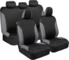 BDK UltraSleek Gray Two-Tone Car Seat Covers