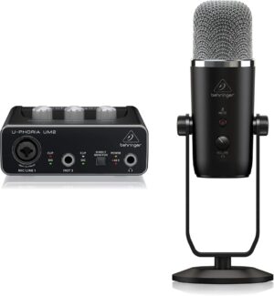 Behringer UM2 USB Audio Interface With BIGFOOT Microphone