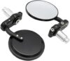 JoySee Universal Black Motorcycle Handlebar Rearview Mirrors