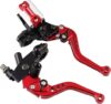 PACEWALKER Universal Motorcycle 7/8″ Handlebar Brake Master Cylinder Set