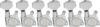Musiclily WJN07 6 Inline Guitar Tuners, Chrome