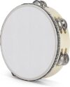 Flexzion Wooden Round Tambourine 8″ Inch Jingles