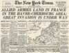 Posterazzi WWII D-Day Newspaper 1944: Front Page Of The New York Times 6 June 1944 Reporting The Allied Invasion Of Europe Known As Operation Overlord Under The Command Of General Dwight D