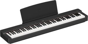YAMAHA Yamaha P225B, 88-Key Weighted Action Digital Piano With Power Supply And Sustain Pedal, Black (P225B)