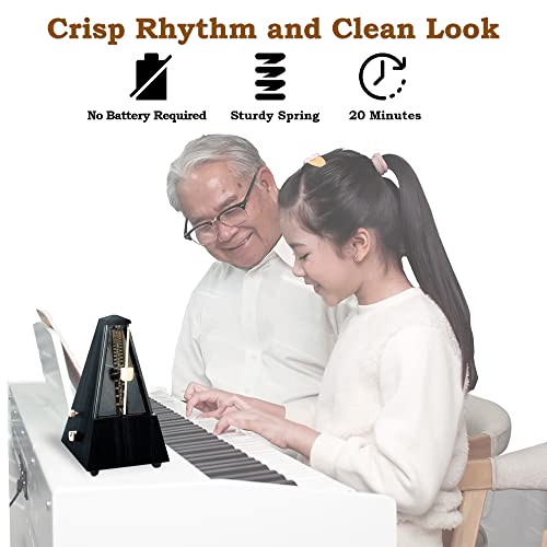 Tempi Mechanical Metronome For Musicians, Molded Black - Image 2