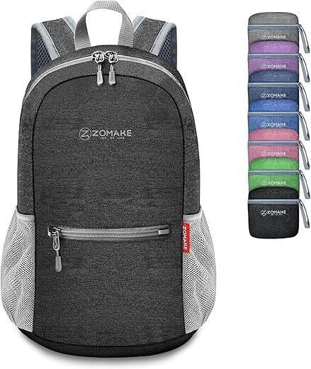 ZOMAKE 10L Lightweight Packable Hiking Backpack