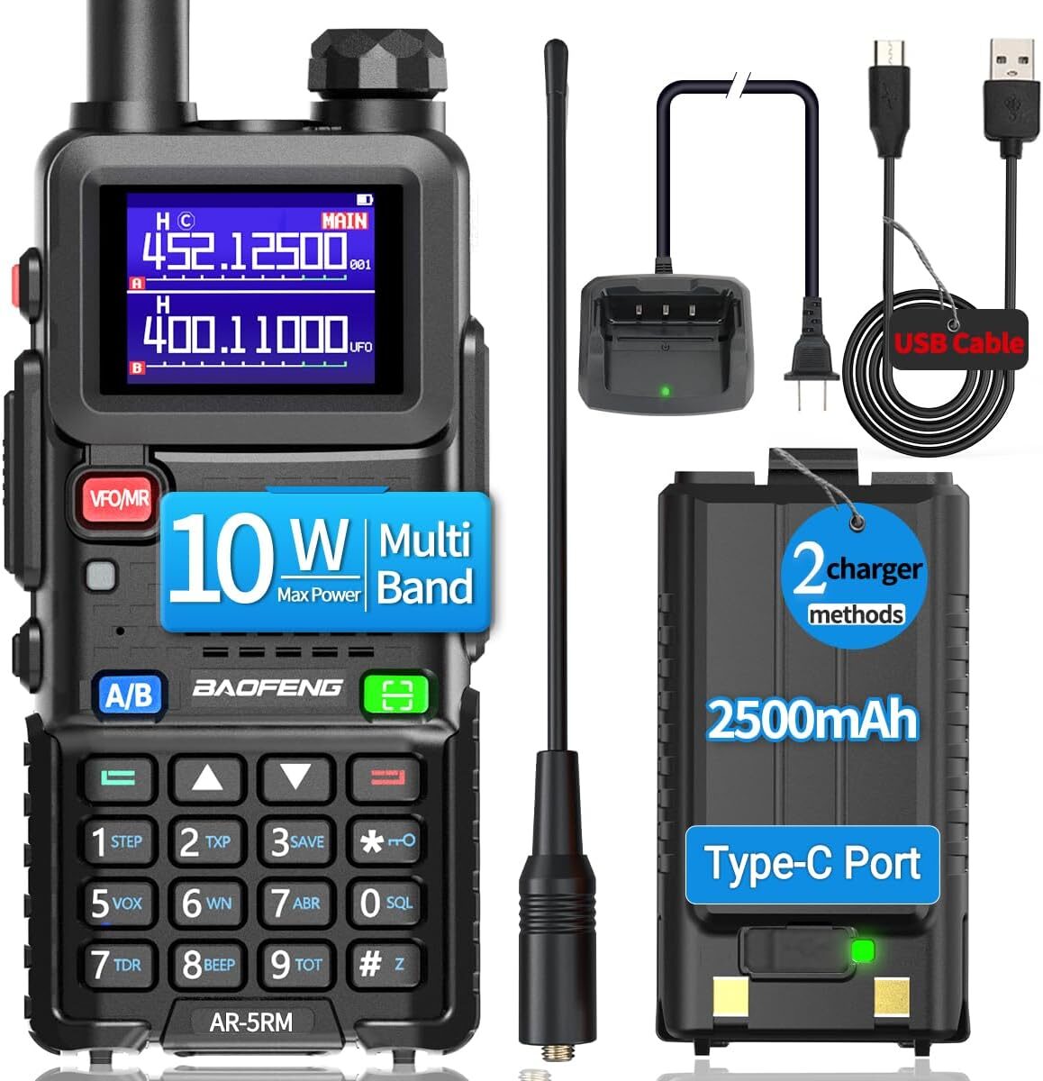BAOFENG 10W Long Range Handheld Ham Radio