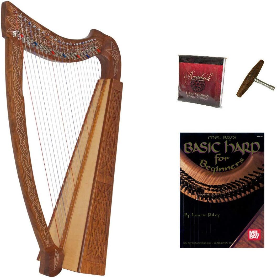 Roosebeck 22-String Heather Harp With Accessories