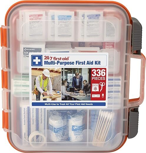 24/7 First Aid 336 Piece First Aid Kit