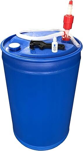 Augason Farms 55-Gallon Water Storage Kit With Pump