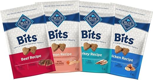 Blue Buffalo Bits Natural Soft-Moist Training Dog Treats, 4Ct