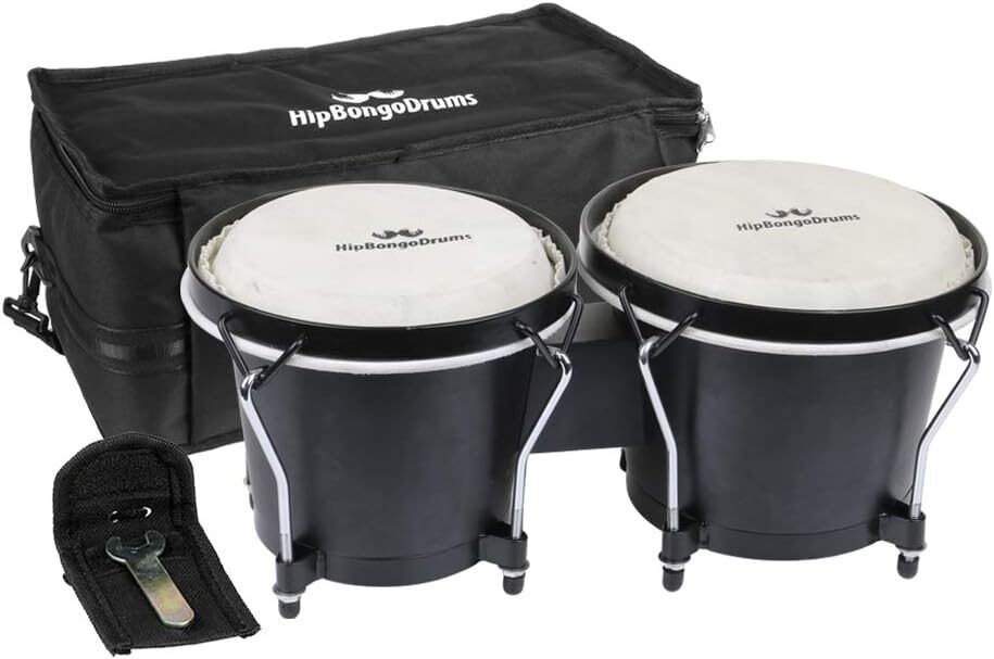 Comfecto Bongo Drum Set, Tunable Percussion Instruments
