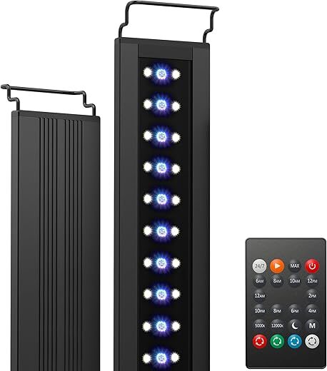 NICREW C10 24/7 LED Aquarium Light, Adjustable