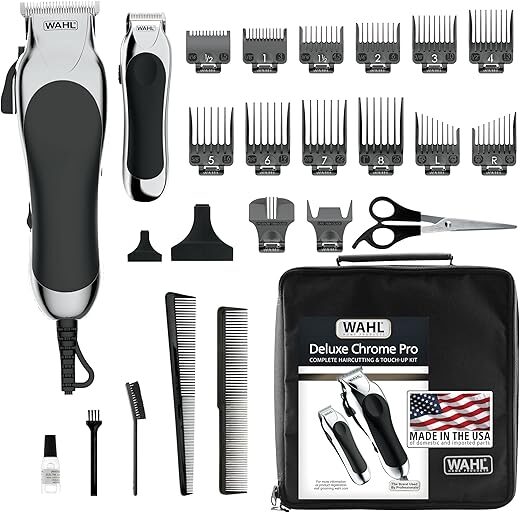 Wahl Deluxe Chrome Pro Hair Trimming Kit – Model