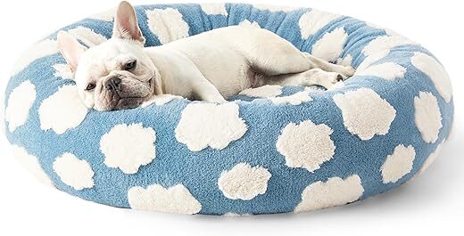 LE SURE Donut Small Dog Bed – Round Cat Bed