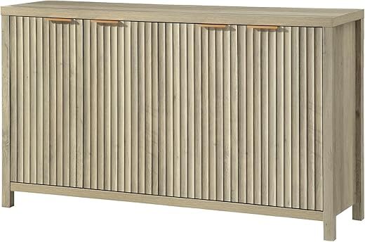 OAKHAM HOME Fluted Storage Cabinet Sideboard Buffet
