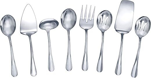 Gourmet Basics by Mikasa Kaylee 8-Piece Stainless Steel Utensil Set