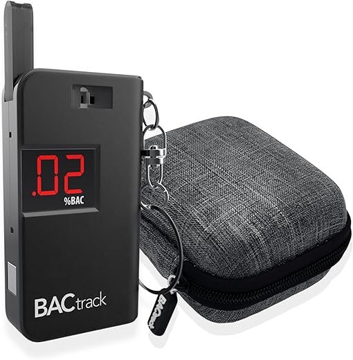 BACtrack Keychain Breathalyzer And Case Bundle