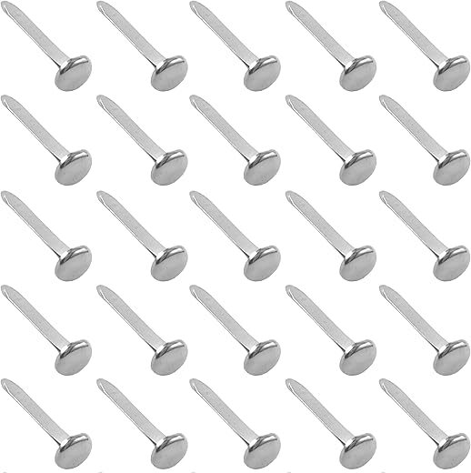 Clipco Large 1-Inch Silver Paper Fasteners (100-Pack)