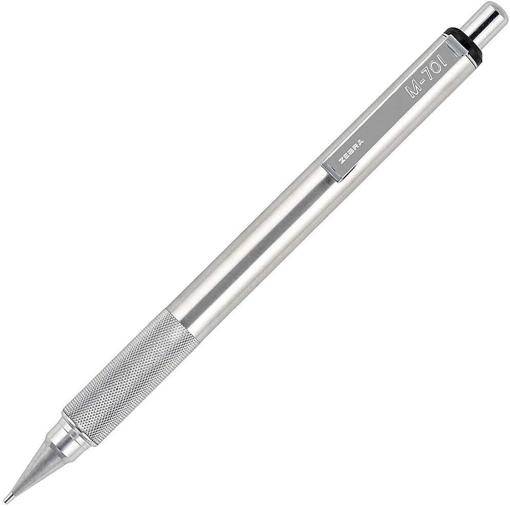 Zebra M-701 Mechanical Pencil, Stainless Steel