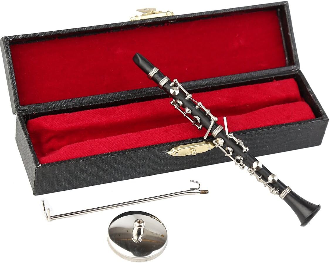 Seawoo Miniature Clarinet With Stand And Case (5.24″)