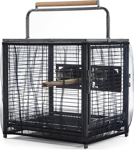 Yaheetech Parakeet Travel Carrier With Seed Guard