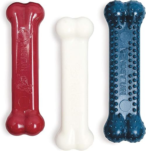 Nylabone Power Chew Classic Bone Toy, Peanut Butter