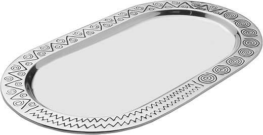 Wilton Armetale Reggae Large Oval 18-Inch Serving Tray