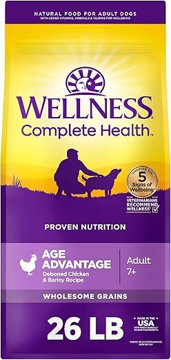 Wellness Senior Dry Dog Food, Chicken & Barley Recipe