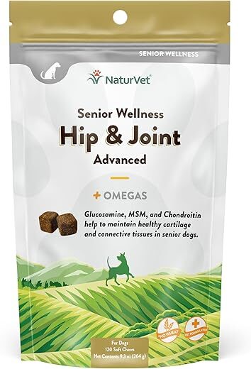 NaturVet Senior Wellness Hip & Joint Advanced Omegas | 120 Soft
