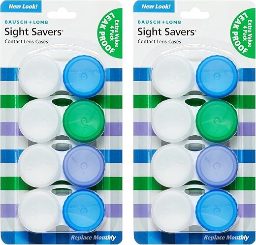 Bausch + Lomb Sight Savers Leak Proof Contact Lens Cases