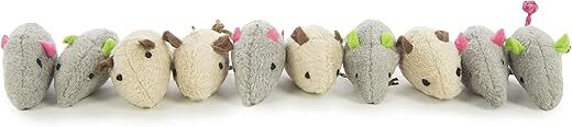 SmartyKat Skitter Critters Catnip Toys – Set of 10