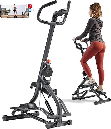 Sunny Health & Fitness Stair Stepper With Handlebar, Height-Adjustable