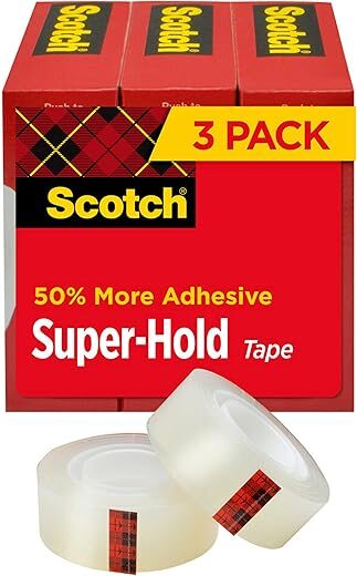 Scotch Super-Hold Tape, 3 Rolls, 700K3