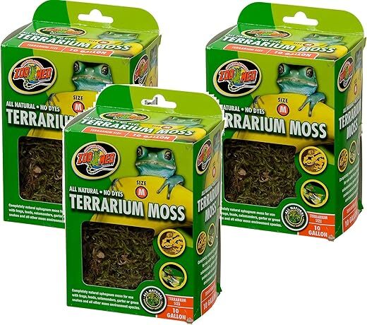 Zoo Med Terrarium Moss 10 Gallon (Pack Of 3)
