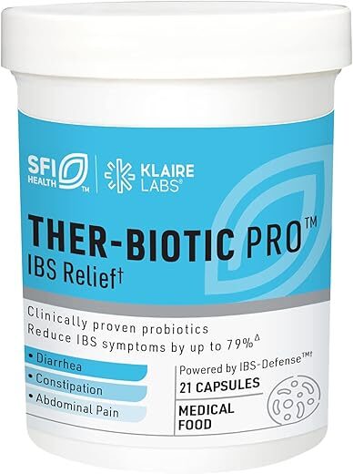 Klaire Labs Ther-Biotic Pro IBS Relief – Prebiotics & Probiotics