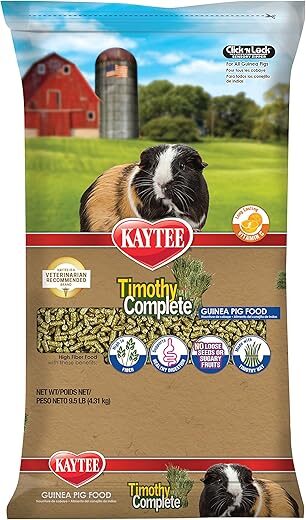 Kaytee Timothy Complete Guinea Pig Food, 9.5 Pound